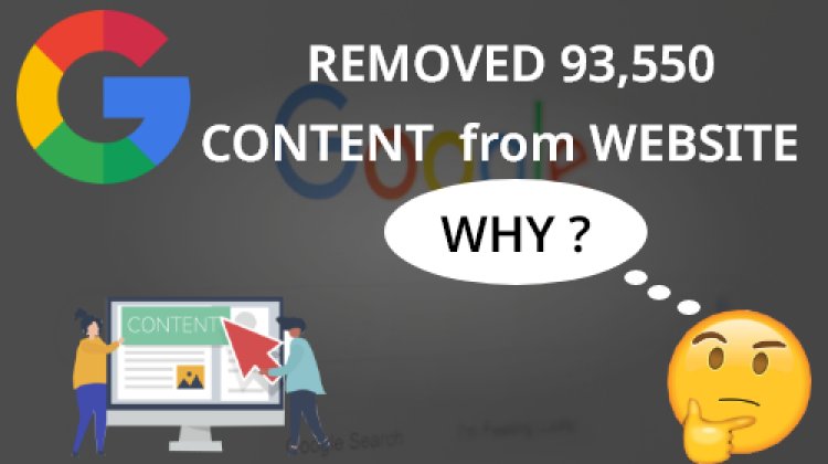 Google ने अपने Website से  93,550 Content को Remove किया है? जानिए क्यों?