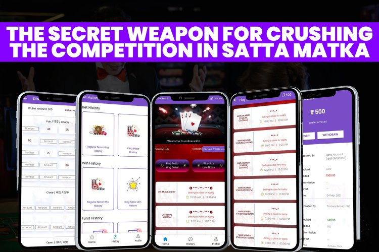 The Secret Weapon for Crushing the Competition in Matka Prediction Software.