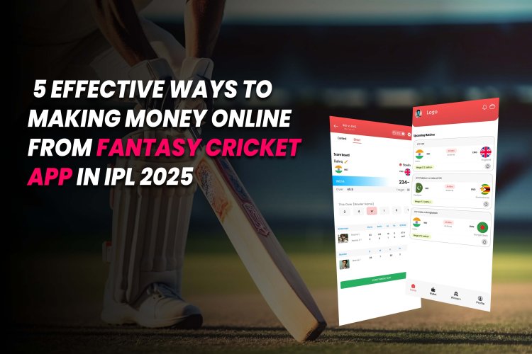 5 Effective Ways to making money Online from Fantasy Cricket app in IPL 2025