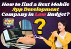 How to find a Best Mobile App Development Company in Low Budget?